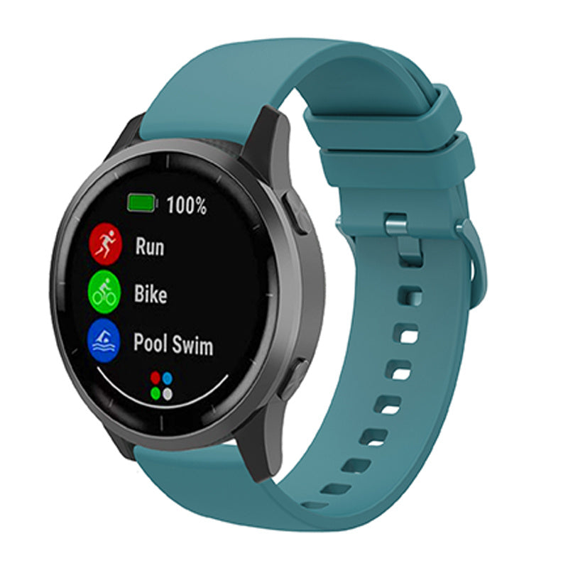 Universal 22mm Silicone Replacement Wrist Band Solid Color Adjustable Watch Strap with Same Color Buckle Universal 22mm Silicone Replacement Wrist Band Solid Color Adjustable Watch Strap with Same Color Buckle